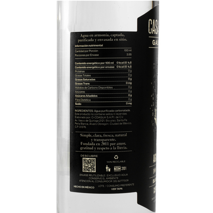 Agua de Lluvia Gasificada Casa del Agua 355 Ml