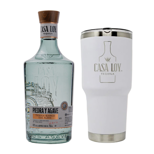 Tequila Casa Loy Piedra y Agave 750 Ml + Termo