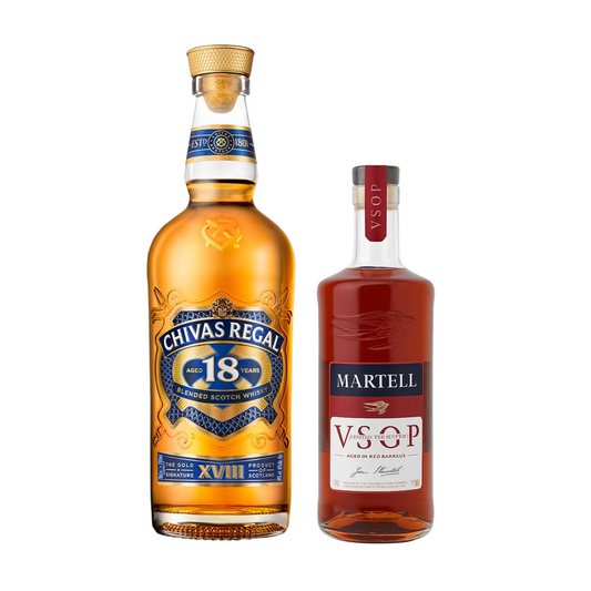 Whisky Chivas Regal 18 Años 750 Ml + Martell VSOP 375 ml