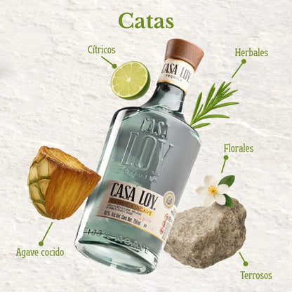 Tequila Casa Loy Piedra y Agave 750 Ml