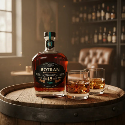 Ron Botran Solara Añejo 18 Años 750 Ml + 2 Vasos