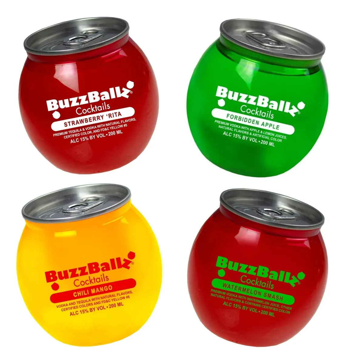 Pack 4 BuzzBallz 200Ml