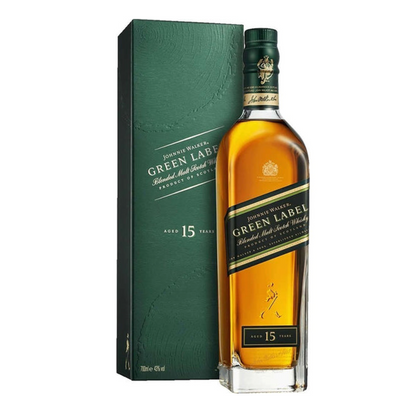 Whisky Johnnie Walker Green Label Blended Scotch 15 Escocés 700 Ml