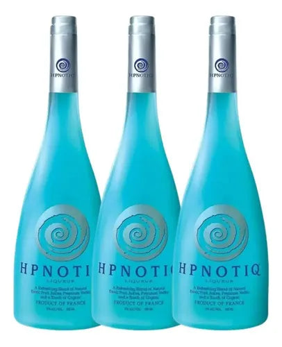 Pack 3 Licor Hipnotiq 750 Ml - Licor De Vodka Y Cogñac