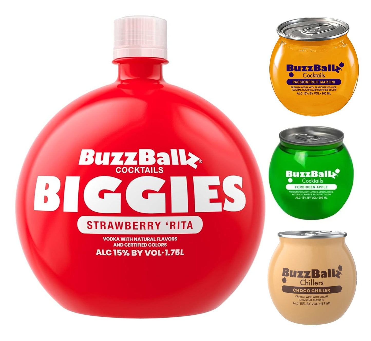 BuzzBallz Strawberry Rita 1.75L + 3 minis