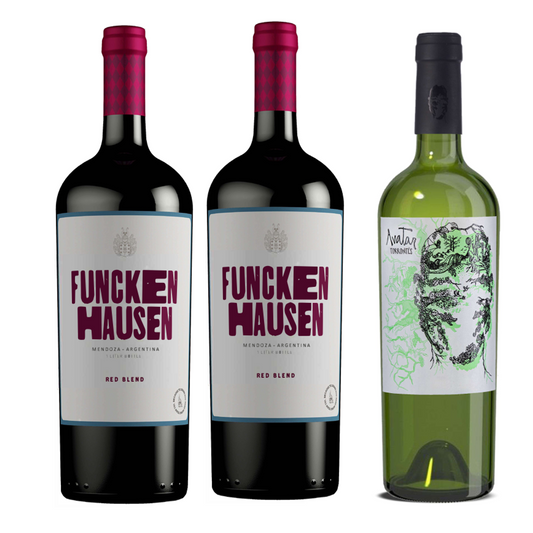 2 Vino Tinto FunckenHausen 1000 ml + 1 Avatar Torrontés