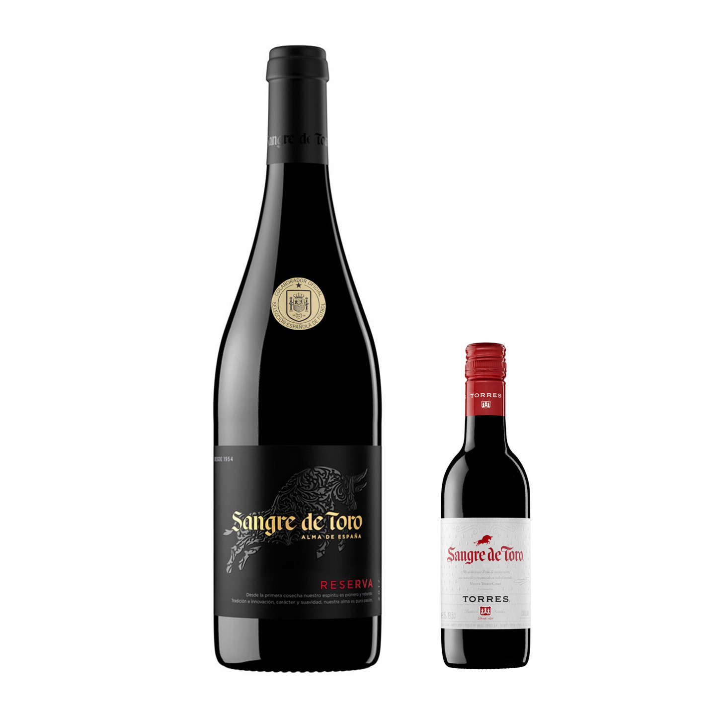 Vino Tinto Sangre de Toro Reserva 750 ml + REGALO Vino Tinto Torres Sangre De Toro 187 Ml