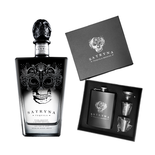 Tequila Satryna Blanco 750 Ml + Licorera Satryna