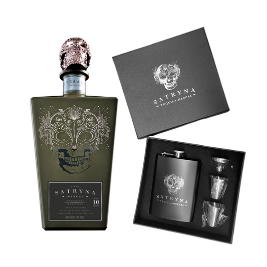 Mezcal Satryna Mexicano 750 Ml + Licorera Satryna
