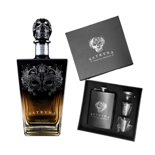 Tequila Satryna Reposado 750 Ml + Licorera Satryna