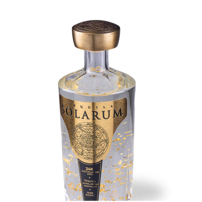 Tequila Solarum Extra Añejo Cristalino 750 Ml + Copa