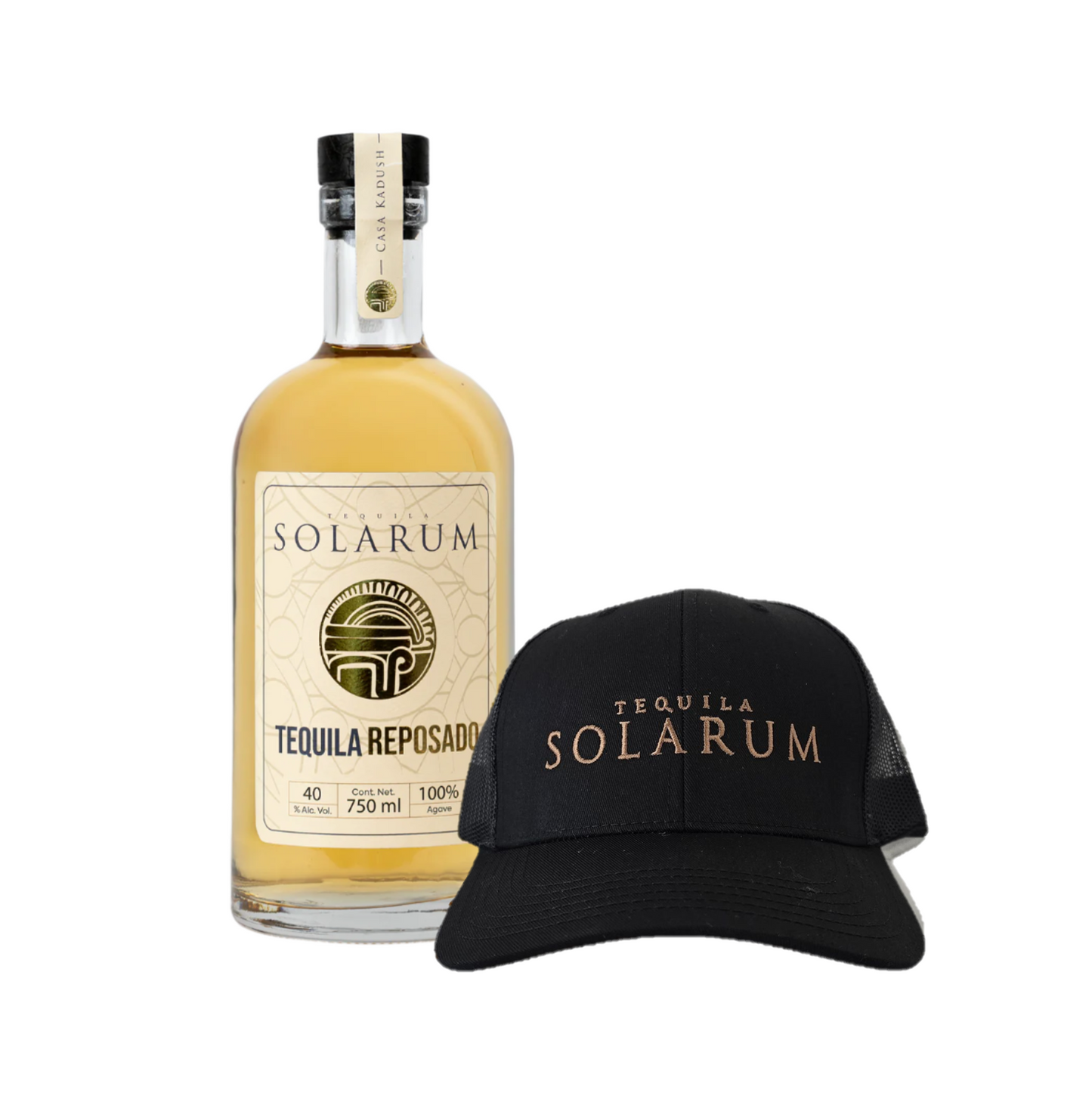 Tequila Solarum Reposado 750 Ml + Gorra Solarum
