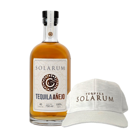 Tequila Solarum Añejo 750 Ml + Gorra Solarum