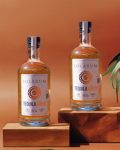 Tequila Solarum Añejo 750 Ml + Gorra Solarum