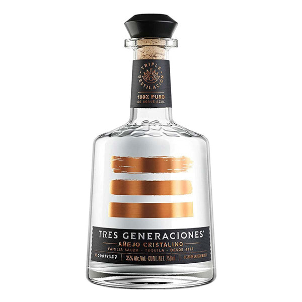 Tequila 3 Generaciones Añejo Cristalino 750 Ml - Corpovino