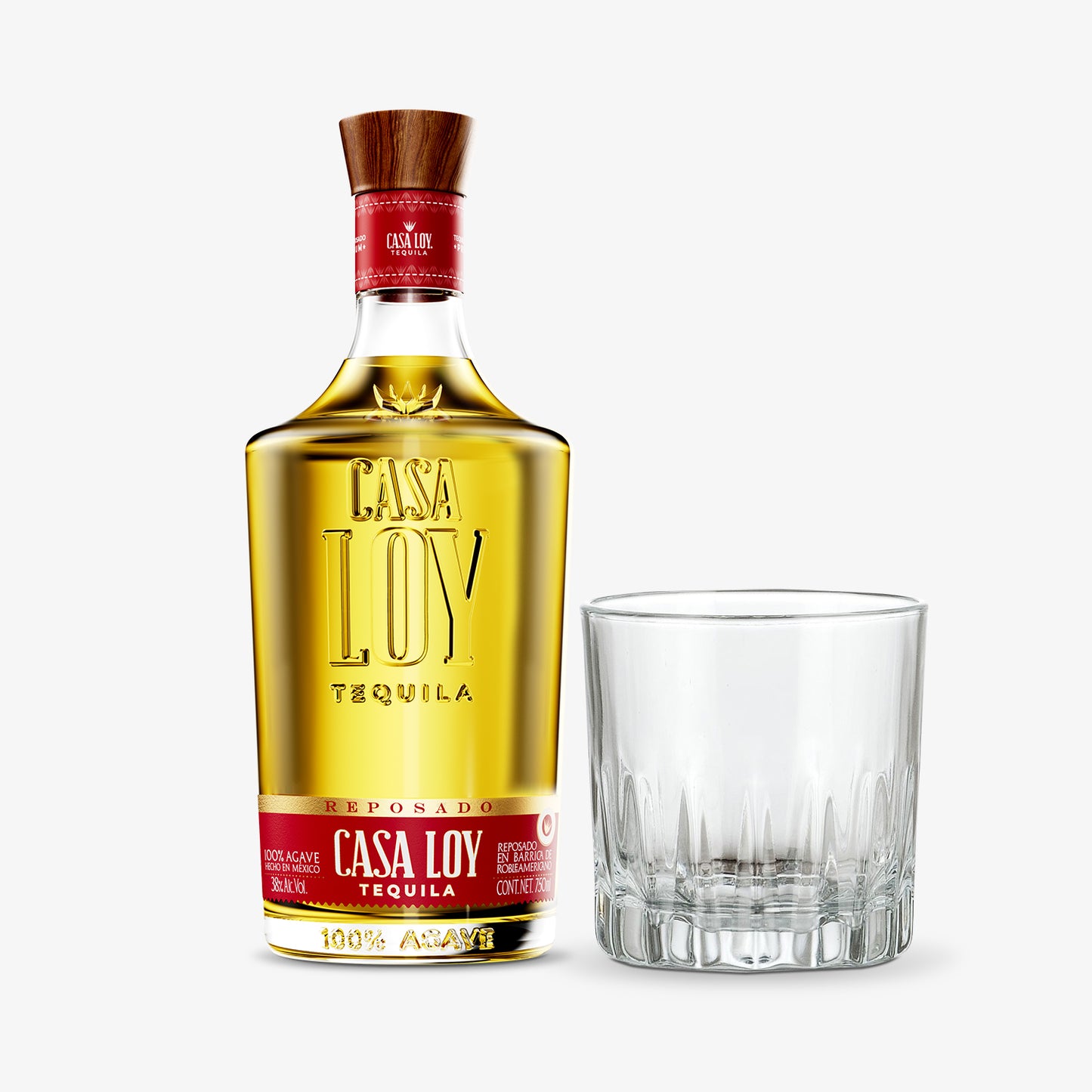 Tequila Casa Loy Reposado 750 Ml + Vaso