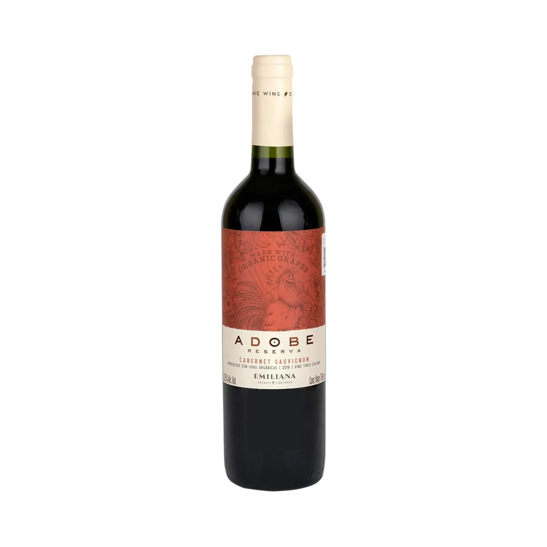 Vino Tinto Orgánico Adobe Carbernet Sauvignon 750 Ml - Corpovino