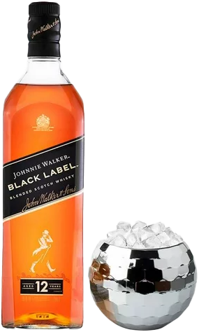 Whisky Johnnie Walker Black Label 750ml + Hielera Discoball