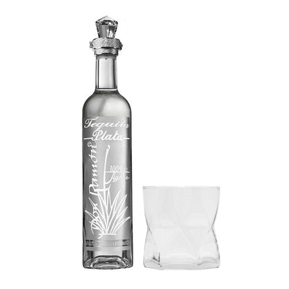Tequila Don Ramón Plata Punta Diamante 750 Ml + Vaso
