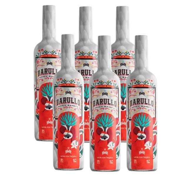 Pack 6 Licor con Tequila Barullo Spicy Sandía 750ml