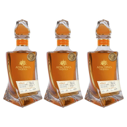 Pack 3 Tequila Adictivo Añejo 750 Ml