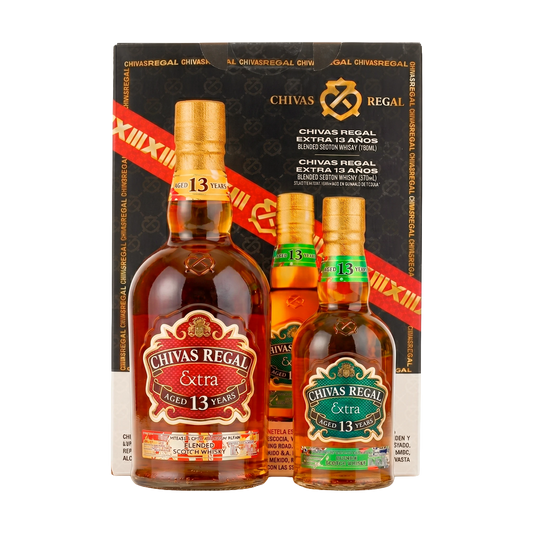 Whisky Chivas Regal 13 Años 750ml Con Chivas Regal 13 375 Ml