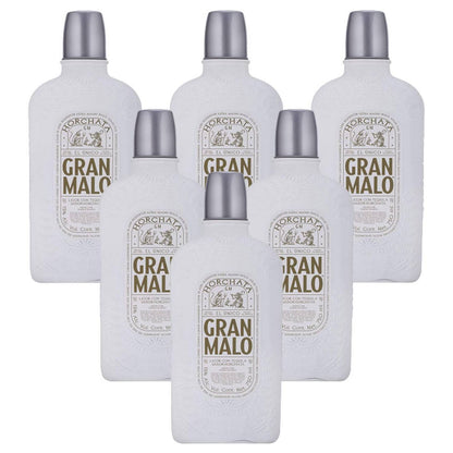 Pack 6 Licor Con Tequila Gran Malo Horchata 750 Ml